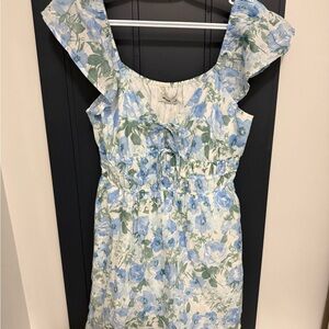 Hollister Blue Floral Mini Dress